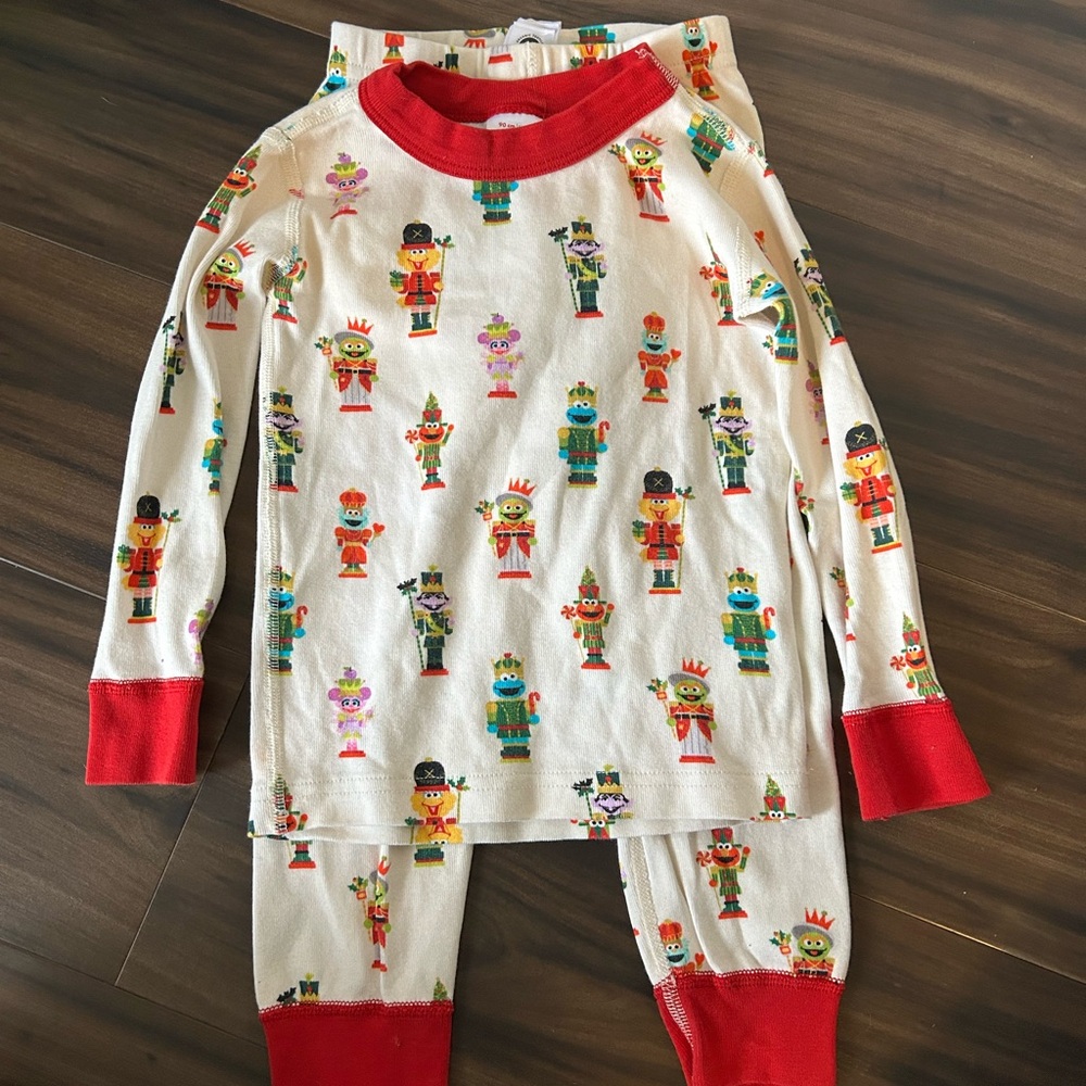 Hanna Andersson Sesame Street Christmas Nutcracker Pajama Set